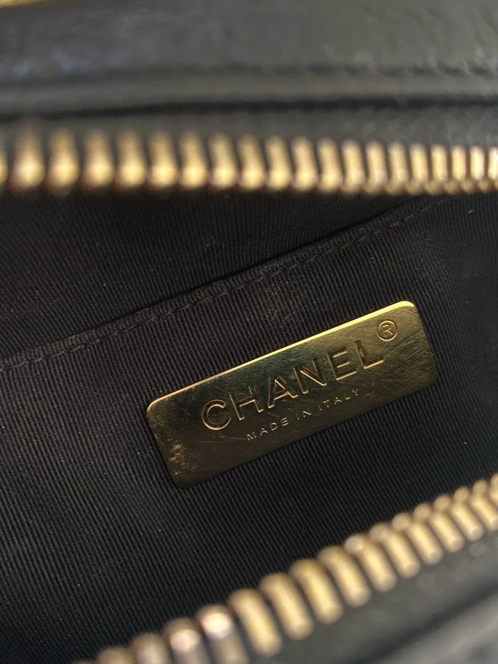 Chanel Lambskin Caviar Camera Case Crossbody Bag